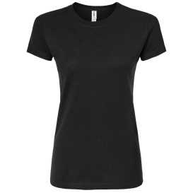 Tultex 213 Women\'s Slim Fit Fine Jersey T-Shirt - Black