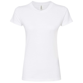 Tultex 213 Women\'s Slim Fit Fine Jersey T-Shirt - White