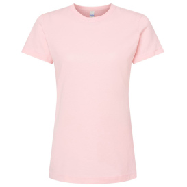 Tultex 216 Women\'s Classic Fit Fine Jersey T-Shirt - Pink