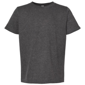 Tultex 235 Youth Fine Jersey T-Shirt - Heather Charcoal