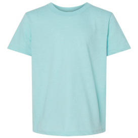 Tultex 235 Youth Fine Jersey T-Shirt - Heather Purist Blue