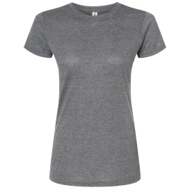 Tultex 240 Women\'s Poly-Rich Slim Fit T-Shirt - Heather Charcoal