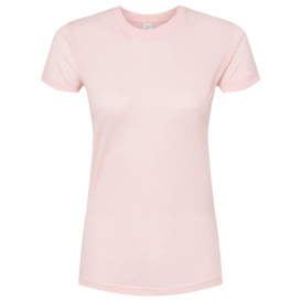 Tultex 240 Women\'s Poly-Rich Slim Fit T-Shirt - Heather Pink