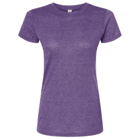 Tultex 240 Women\'s Poly-Rich Slim Fit T-Shirt - Heather Purple