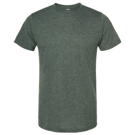 Tultex 241 Unisex Poly-Rich T-Shirt - Heather Hunter