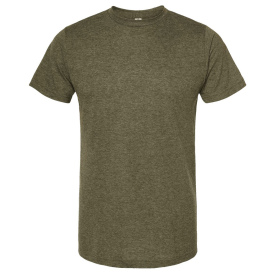 Tultex 241 Unisex Poly-Rich T-Shirt - Heather Military Green