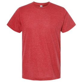 Tultex 241 Unisex Poly-Rich T-Shirt - Heather Red