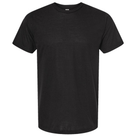 Tultex 254 Unisex Tri-Blend T-Shirt - Solid Black Tri Blend