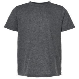 Tultex 265 Youth Poly-Rich T-Shirt - Heather Charcoal