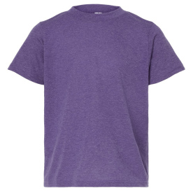 Tultex 265 Youth Poly-Rich T-Shirt - Heather Purple