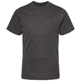 Tultex 295 Youth Heavyweight T-Shirt - Heather Charcoal