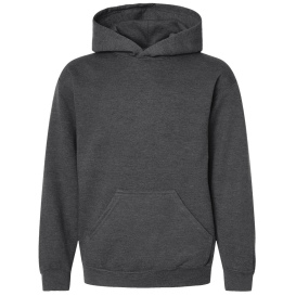 Tultex 320Y Youth Hooded Sweatshirt - Heather Charcoal