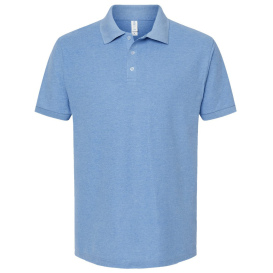 Tultex 400 Unisex 50/50 Sport Polo - Heather Light Blue | Full Source