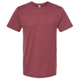 Tultex 541 Unisex Premium Cotton Blend T-Shirt - Burgundy Heather