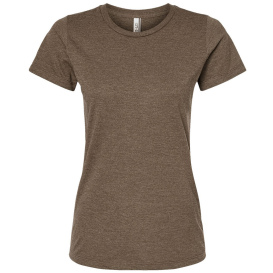 Tultex 542 Women\'s Premium Cotton Blend T-Shirt - Brown Heather