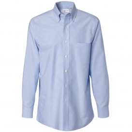 Van Heusen 13V0040 Long Sleeve Oxford Shirt - Light Blue