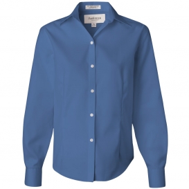 Van Heusen 13V0144 Women\'s Non-Iron Pinpoint Oxford Shirt - Danish French Blue