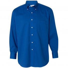 Van Heusen 13V0521 Long Sleeve Baby Twill Shirt - Royal Blue