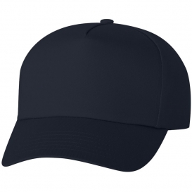 Valucap 8869 Five-Panel Twill Cap - Navy