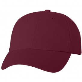 Valucap VC300A Adult Bio-Washed Classic Dad\'s Cap - Maroon