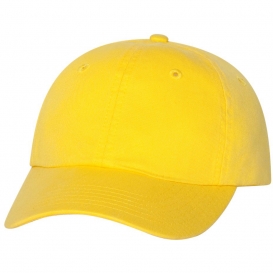 Valucap VC300A Adult Bio-Washed Classic Dad\'s Cap - Neon Yellow