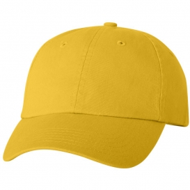 Valucap VC300A Adult Bio-Washed Classic Dad\'s Cap - Yellow