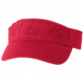 Valucap VC500 Bio-Washed Visor - Red