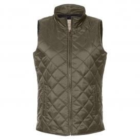 Weatherproof W207359 Women\'s Vintage Diamond Quilted Vest - Rosin