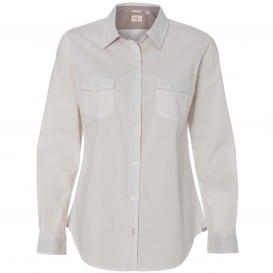 Weatherproof W154885 Vintage Women\'s Chambray Long Sleeve Shirt - Natural