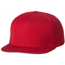 YP Classics 5089M Classics Wool Blend Snapback Cap - Red