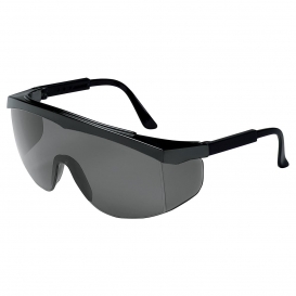 MCR Safety SS112 SS1 Safety Glasses - Black Frame - Gray Lens