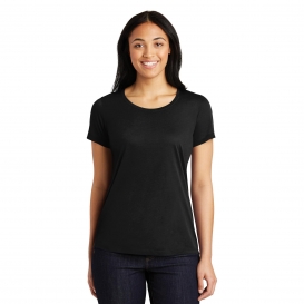 Sport-Tek LST450 Ladies PosiCharge Competitor Cotton Touch Tee - Black