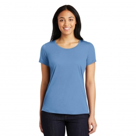 Sport-Tek LST450 Ladies PosiCharge Competitor Cotton Touch Tee - Carolina Blue