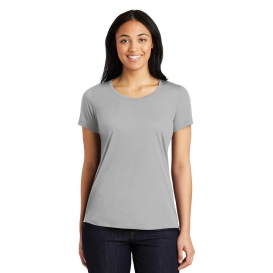 Sport-Tek LST450 Ladies PosiCharge Competitor Cotton Touch Tee - Silver