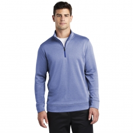 Sport-Tek ST263 PosiCharge Sport-Wick Heather Fleece 1/4-Zip Pullover - True Royal Heather