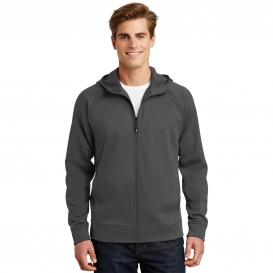 Sport-Tek ST295 Rival Tech Fleece Full-Zip Hooded Jacket - Iron Grey
