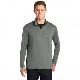 Sport-Tek ST357 PosiCharge Competitor 1/4-Zip Pullover- Grey Concrete