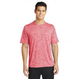 Sport-Tek ST390 PosiCharge Electric Heather Tee - Deep Red Electric