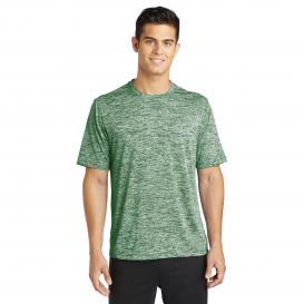 Sport-Tek ST390 PosiCharge Electric Heather Tee - Forest Green Electric