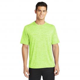 Sport-Tek ST390 PosiCharge Electric Heather Tee - Lime Shock Electric