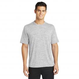 Sport-Tek ST390 PosiCharge Electric Heather Tee - Silver Electric