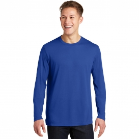 Sport-Tek ST450LS Long Sleeve PosiCharge Competitor Cotton Touch Tee - True Royal