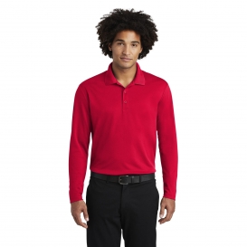 Sport-Tek ST640LS PosiCharge RacerMesh Long Sleeve Polo - True Red