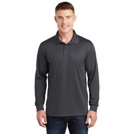 Black Sport-Tek Long Sleeve Micropique Sport-Wick Sport Shirt