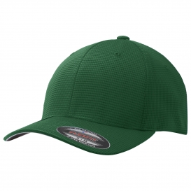 Sport-Tek STC33 Flexfit Grid Texture Cap - Forest Green