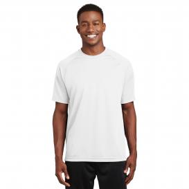 Sport-Tek T473 Dry Zone Short Sleeve Raglan T-Shirt - White
