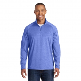 Sport-Tek TST850 Tall Sport-Wick Stretch 1/2-Zip Pullover - True Royal Heather