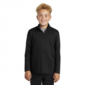 Sport-Tek YST357 Youth PosiCharge Competitor 1/4-Zip Pullover - Black