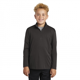 Sport-Tek YST357 Youth PosiCharge Competitor 1/4-Zip Pullover - Iron Grey