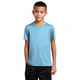 Sport-Tek YST420 Youth Posi-UV Pro Tee - Light Blue